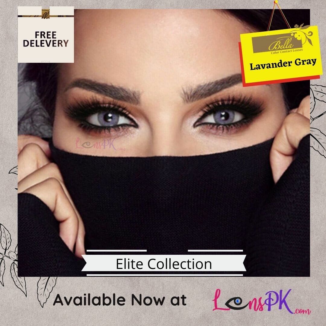 Bella Lavender Gray Contact Lenses Elite Collection 100 Original
