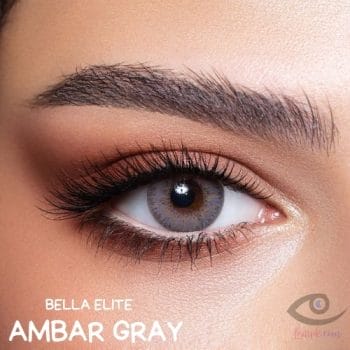 Buy bella amber gray contact lenses - elite collection - lenspk. Com