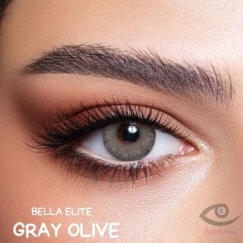 Buy Bella Gray Olive Contact Lenses - Elite Collection - lenspk.com
