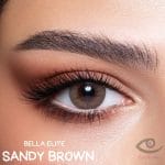 Buy bella sandy brown contact lenses - elite collection - lenspk. Com