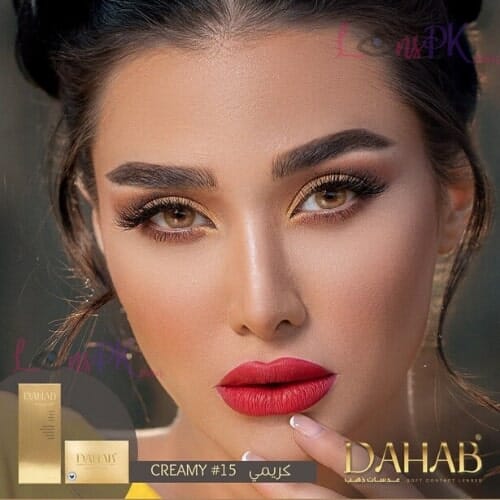 Buy Dahab Creamy Contact Lenses - Gold Collection - lenspk.com