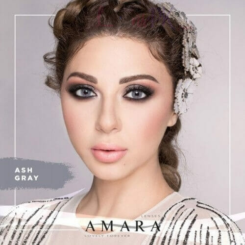 Buy Amara Ash Gray Eye Contact Lenses in Pakistan @ Lenspk.com