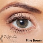 Pine brown eye lenses